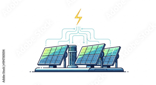 Solar Panels Renewable Energy System.