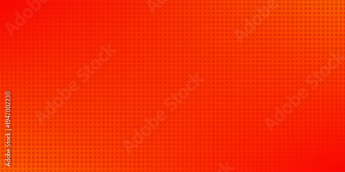 Dots halftone orange color pattern gradient texture with technology digital background