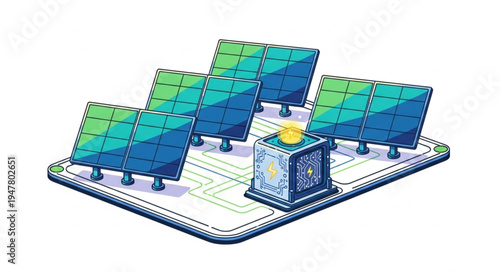 Solar panels on a roof.