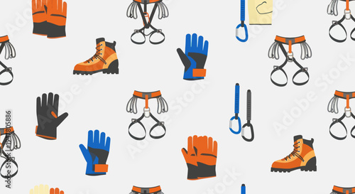 Collection of work safety equipment tools.