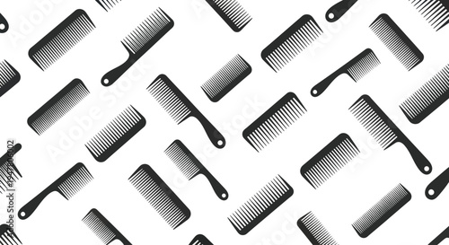Collection of various hair combs.