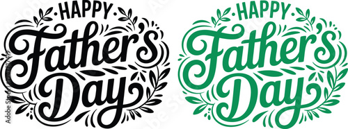 Happy Father's Day Greeting Illustration with Father Carrying Son on Shoulders for Family Holiday Celebration and Social Media Marketing