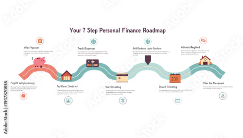 A whimsical illustration of a flying piggy bank conveys the idea of financial freedom and achieving goals. Ideal for content about savings, investment