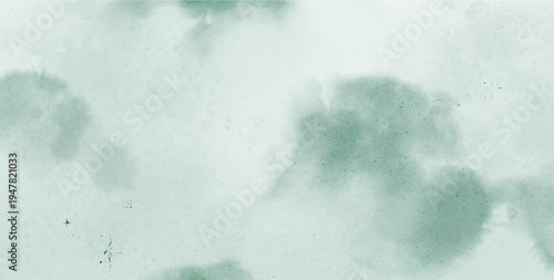 Abstract watercolor art background template. green teal watercolor backdrop empty space for text, banner, presentation or product display graphic design
