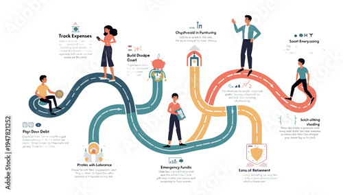 This illustration conveys financial freedom and relief from debt. Ideal for articles, blog posts, or marketing materials about financial planning and 
