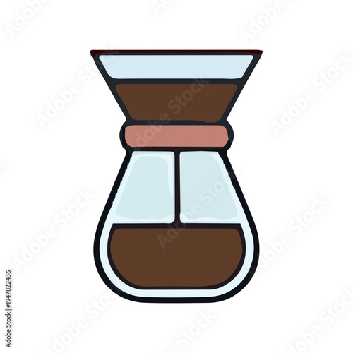 Pour Over Coffee Maker Icon