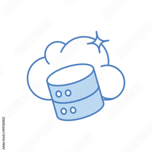 Cloud Storage vector icon