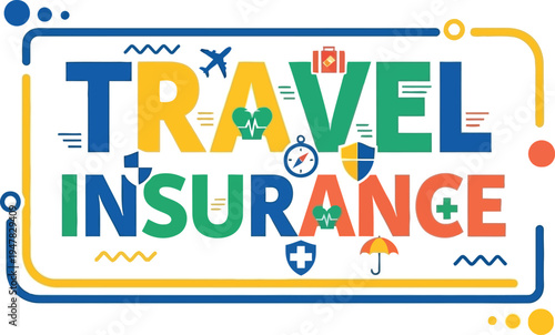 Travel Insurance Coverage Concept Illustration