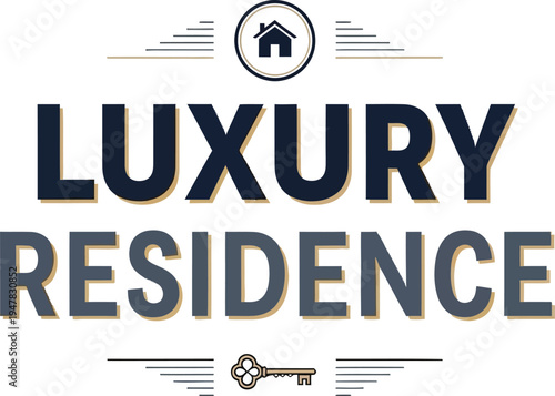 Luxury Residence Real Estate Logo Design