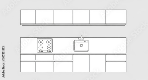 Minimalist Kitchen Design - Clean Lines and Functional Layout.