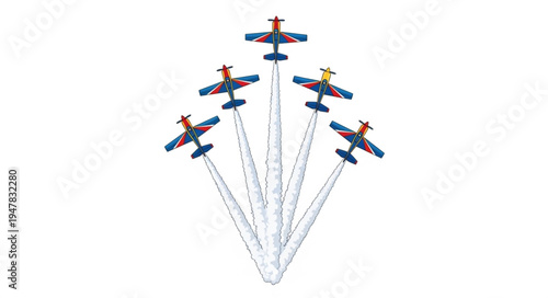Toy Airplanes on Strings.