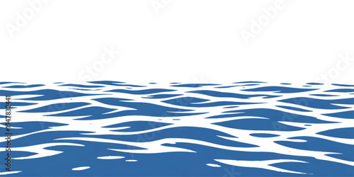 Abstract a serene display, a minimalist perspective offers a captivating view of a sea, where gentle ripples dance on the water's surface beneath an expansive sky.