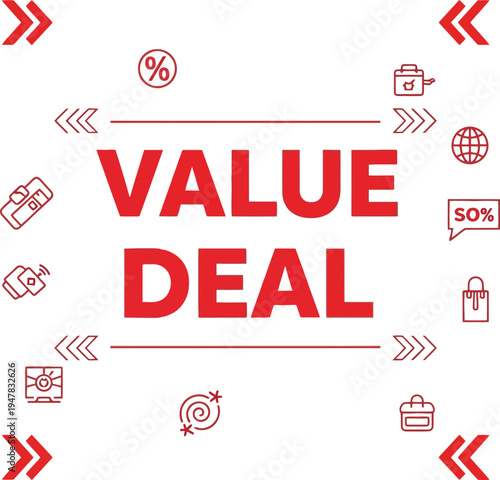 Value Deal Promotional Badge Illustration