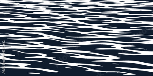 Abstract a serene vista of a textured expanse of water, conveying a sense of tranquility and movement through light and shadow, evoking a deep connection with nature's artistry.