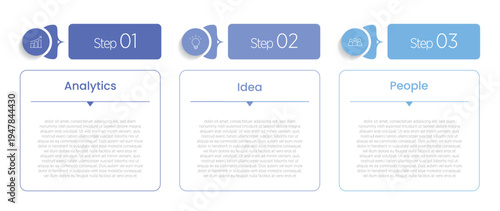 Set of 3 flow infographics illustrating process steps, data movement, and workflow concepts — clean, modern layouts ideal for business presentations, reports, and digital content.