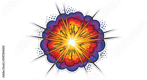 Vibrant Explosion of Colorful Energy.