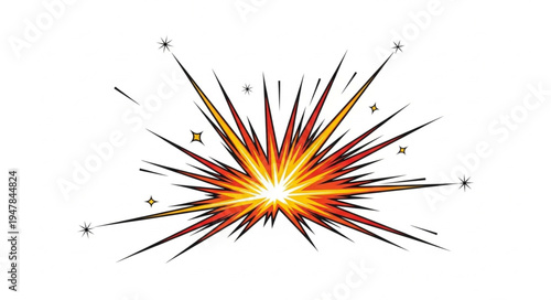 Vibrant Orange Yellow Explosion.