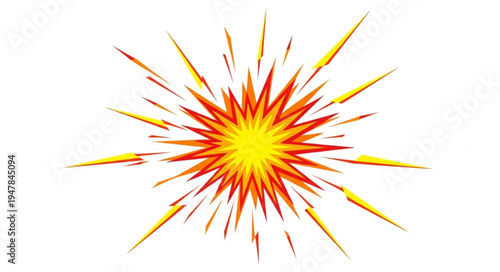 Vibrant Orange Yellow Explosion.