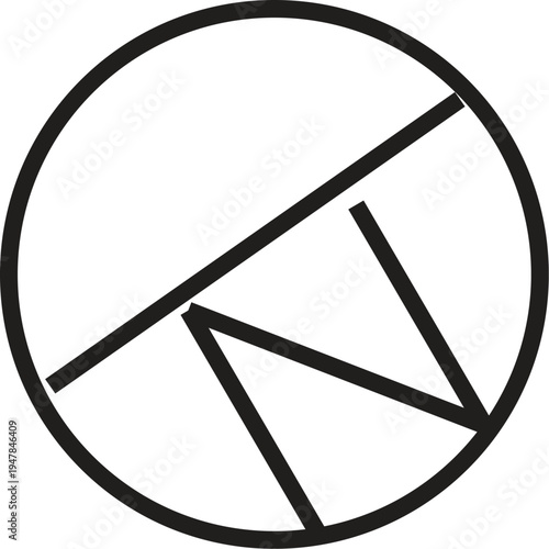 No smoking sign icon with a red prohibition symbol on a cigarette vector illustration for web design and warning sign use