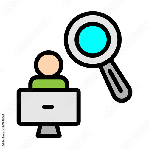 Requirement Analysis Vector Filled Icon Design