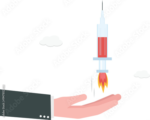 Hand Launching a Medical Syringe Rocket for Rapid Global Healthcare Innovation