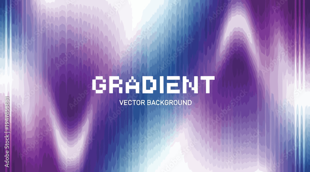 Naklejka premium Abstract gradient vector background with purple blue and white colors and a futuristic design element