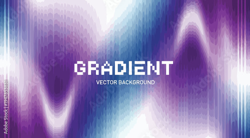 Abstract gradient vector background with purple blue and white colors and a futuristic design element