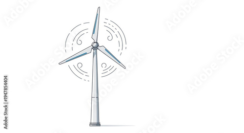Wind Turbine Renewable Energy Source.