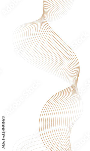 Elegant brown wave modern stream Ribbon Abstract Background With Flowing color Lines And Minimal Spiral Design.