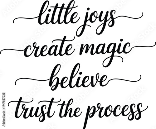 Little Joys Inspirational Calligraphy