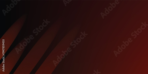 Bright red orange speed line wave.  Abstract bent stripes of dynamic motion.Speed ​​acceleration of traffic on a night road.Vector.