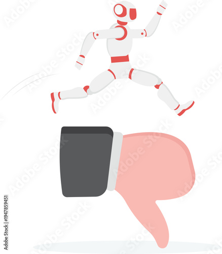 AI Technology Managing and Overcoming Negative Feedback and Thumb Down Rating