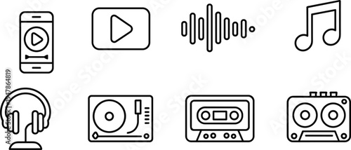 Baby growth and health tracking line icon set featuring scale bottle calendar tape measure and infant development symbols,Baby growth and health tracking line icon set featuring
