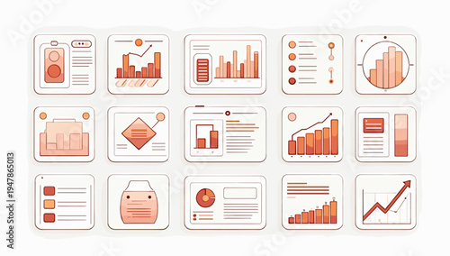A playful illustration representing data and analytics. Ideal for blog posts, website graphics, or presentations about business intelligence and data-