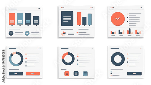 A clean, modern dashboard displays data insights through charts and graphs. Ideal for illustrating analytics, reporting, or digital strategy concepts 