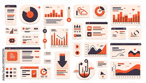 A clean and modern digital interface design. Ideal for websites, apps, or marketing materials showcasing user-friendly experiences and data visualizat