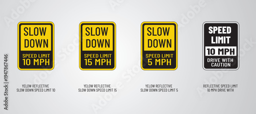 Road Sign Direction Sign Traffic Sign Way finding Navigation Sign Design set for traffic control