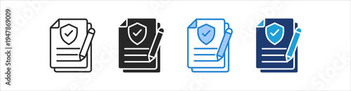 Compliance Icon Set Multiple Style Vector Collection