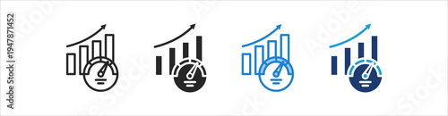 Measurability Icon Set Multiple Style Vector Collection