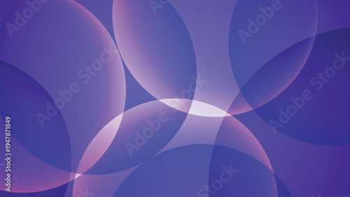 Abstract circle composition features overlapping with colorful gradient in various colors. Modern abstract circle background
