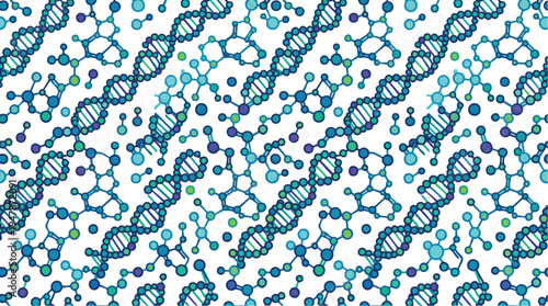 DNA double helix molecular structure.