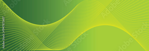 luxurious green wave background, Green Abstract Wavy Lines Background