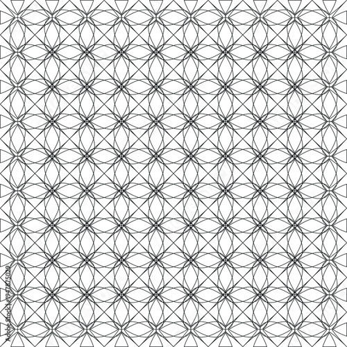 Blue vintage floral geometric seamless pattern wallpaper design with damask lines and ornamental repetition