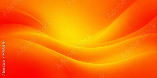 Abstract swirling waves of vibrant orange and yellow hues create a mesmerizing and dynamic digital artwork.  Capturing the fluid motion and depth.