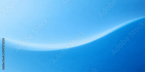 Abstract a smooth, undulating wave of celestial blue, creating a sense of serenity and infinite possibility. A modern design ideal for conveying tranquility, freedom.