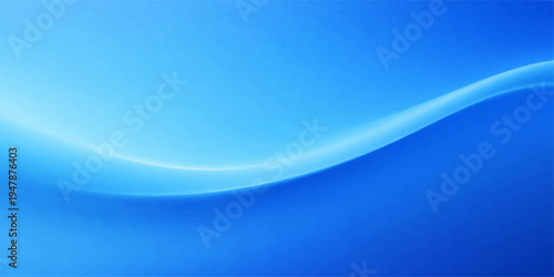 Abstract a mesmerizing and sleek, blue wave dances gracefully across a vibrant, solid azure backdrop, evoking tranquility and elegance.