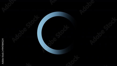 computer device waiting, or internet buffering or loading screen fake mock up of a display screen loading or processing wheel 4K animation isolated with transparent alpha background