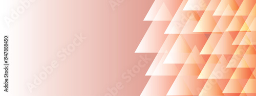 Red and Orange glossy triangles abstract technology background with space for text. Modern background for business and presentation