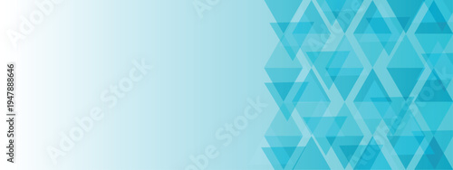Blue glossy triangles abstract technology background with space for text. Modern background for business and presentation