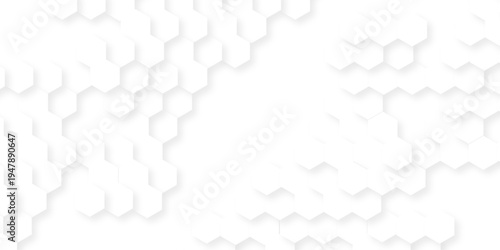Abstract background with hexagons honeycomb technology texture. Hexagonal shape structure light seamless geometric background. Surface polygon pattern with digital hexagon and futuristic business.